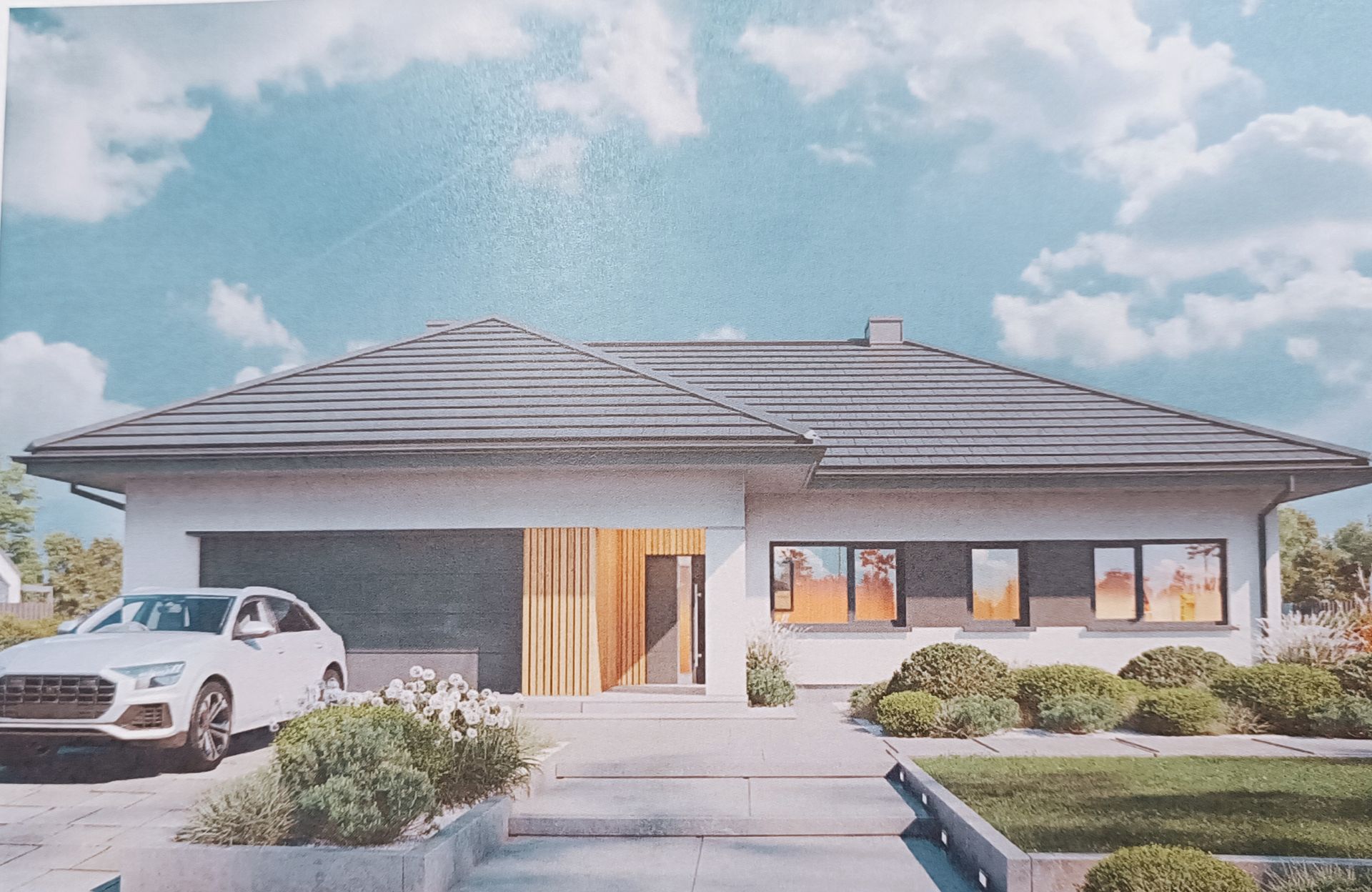 Nowoczesny dom parterowy Premium